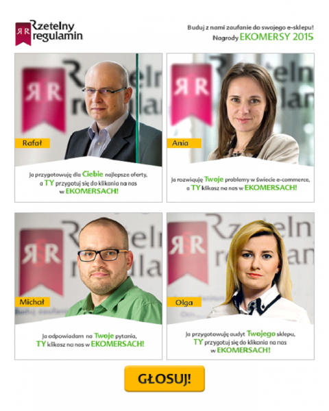 Rzetelnyregulamin.pl walczy o Ekomersy 2015