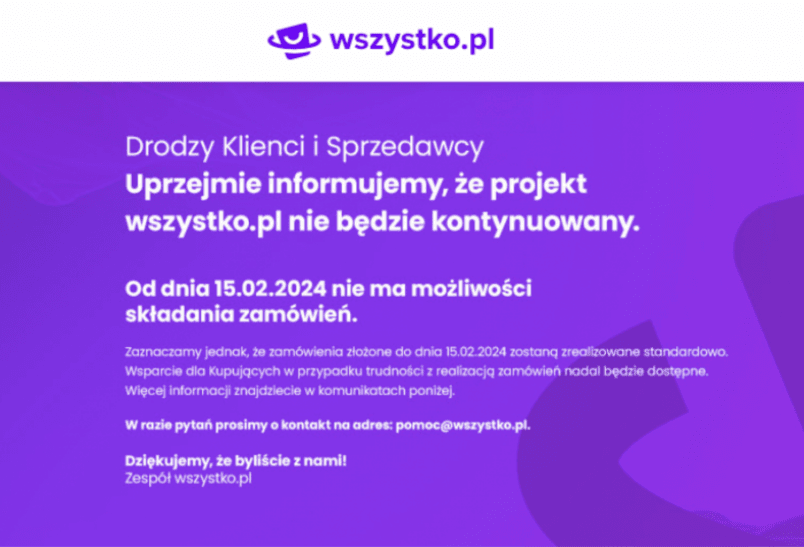 Koniec platformy wszystko.pl czyli co musisz wiedzieć jako sprzedawca?